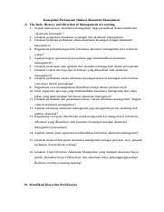 Maybe you would like to learn more about one of these? Pertanyaan Diskusi Akuntansi Manajemen Docx Kumpulan Pertanyaan Diskusi Akuntansi Manajemen A The Role History And Direction Of Management Accounting Course Hero