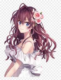 Image of what anime character looks like you anime answers fanpop. Girl Anime Brown Hair Sweet Smile Dress Clipart 1317346 Pikpng