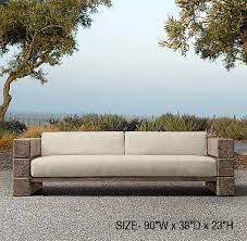 Reclaimed Wooden Sofa Is Formed From Solid Rescued Wood Can Ne Er Go Out Of Style Every Table Is As Distinctive A Divan Dlya Ulicy Sadovye Idei Dizajn Mebeli