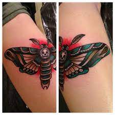 Cristian Ttd Deathshead Moth Tattoo Old School Moth Tattoo Traditional Tattoo Traditional Moth Tattoo