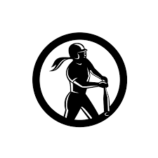 Vista recortada del hombre sosteniendo softbol en guante de béisbol marrón en amarillo. Jugador De Softbol Femenino Mascota De Bateo Retro 1917513 Vector En Vecteezy