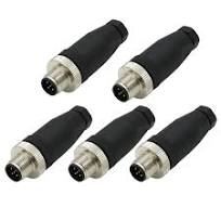 Amazon.com: FOWIUNYE 5Pcs M12 5 Pin Male Connector, A Code ...