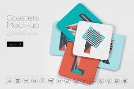 Coasters Mockup Mockup Mockup Psd Mockup Free Psd
