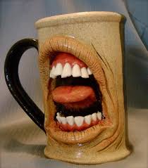 And 15 oz.) and are dishwasher and microwave safe! 20 Fun Scary And Unique Coffee Mugs Pottery Mugs Unique Pottery Mugs