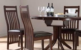 dark wood dining table