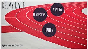 Headsets are not to be worn while running, e.g., ipods, mp3 players. Relay Race By Chiara Coli