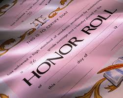 Plainfield School District Middle School Honor Roll, Part 1