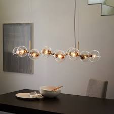 Staggered Glass 12 Light Chandelier Metallic Ombre Glass Chandelier Dining Lighting Chandelier Lighting