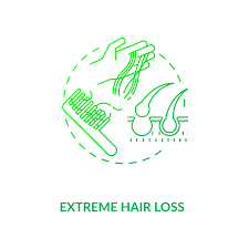 First of all, u need to know what does extreme hair fall mean, now its not that like i get to see hairs on my. Extreme Hair Loss Concept Icon By Bsd Art Factory Thehungryjpeg Com