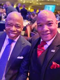 Honored to host my friend NYC Mayor Eric Adams once again here at The  National Prayer Breakfast in Washington DC as World leaders, including  President Trump coming together to pray not just