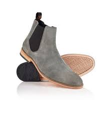 Bilt offers something unique with it's rubber outsole that matches nicely with the grey suede. Handmade Men Suede Chelsea Boots Gray Color Ankle Boots Rangoli Collections