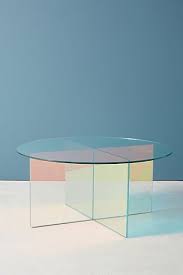 Its rectangular frame features curved corners and waterfall legs. Iridescence Coffee Table Coffee Table Acrylic Furniture Home Decor Furniture