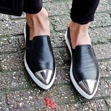 Black And White Pointed Toe Flats Women Genuine Leather Metal Toe Pointed Head Black White Flats Platform On Aliexpress Com Alibaba Group Shoe Boots Miu Miu Shoes Me Too Shoes