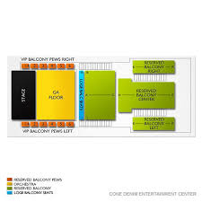 Cone Denim Entertainment Center 2019 Seating Chart