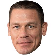 John Cena (Smirk) Celebrity Mask, Flat Card Face