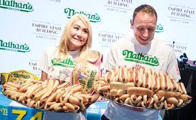 75 hot dogs and buns for joey chestnut, a new world record and 33 more than his closest competitor this year. Hot Dog Contest 2019 Eating Records That You Need To See To Believe