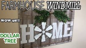 For inspiration, you should check out your local crafts stores, hobby lobby, and target to see what people are currently loving when it comes to modern farmhouse decor. Farmhouse Windmill Wall Decor Dollar Tree Diy Youtube