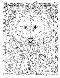 5 Pages Instant Download Animal Spirits To Color Wolf Raven Etsy In 2021 Animal Coloring Pages Bear Coloring Pages Pattern Coloring Pages