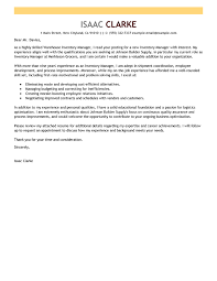 Best Inventory Manager Cover Letter Examples Livecareer