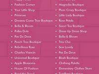 Maybe you would like to learn more about one of these? 8 Meilleures Idees Sur Noms De Boutiques Noms De Boutiques Interieur Boutique Idees Nom De Boutique