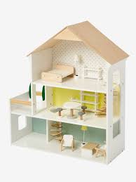 / nouvelle annoncegudoqi diy maison miniature, 3d maison poupee bois kit avec meubles et musique maison de poupee miniature de bricolage avec des meubles et lumieres led poupee en bois 3d creative house anniversaires festivals cadeaux de noel (avec. Maison Des Amis Des Petits En Bois Fsc Blanc Vertbaudet