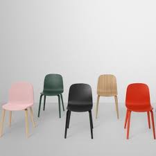 visu stoel houten frame muuto stoelen eetkamerstoelen eettafel stoel