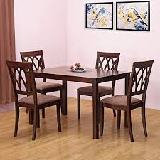 Based on retail price of $450.49 (sales & promotions excluded) 20 Wooden Dining Table Set 4 Seater Best Suited For Apartments Flats The House Design Hub