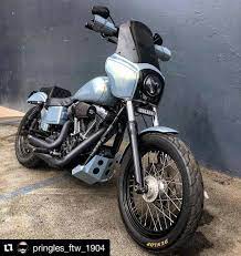 画像に含まれている可能性があるもの バイク harley davidson motorcycles dyna harley dyna dyna club style
