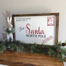 Letter To Santa North Pole Sign Santa Sign Santa Claus Etsy Christmas Signs Wood Christmas Wood Diy Christmas Decorations For Home