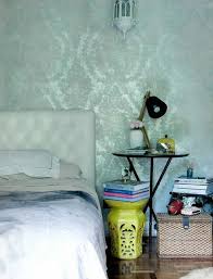Filipino contemporary bedroom | bahay na bato | filipino. Faded Mint Metallic Wallpaper Sigh Ets Elle Decoration Philippines Elle Decor Decor Bedroom Decor