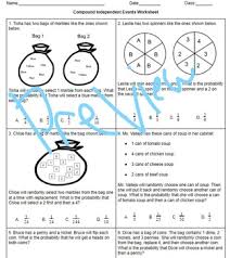 Finding theoretical probability of a pdf free download book probability worksheet 6 compound answer key pdf ebook. Compound Independent Probability Worksheet By Mcbee Math Tpt
