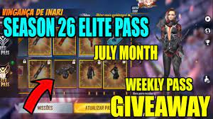 Every 500 followers now 2 elite pass giveaway. Free Fire July Month Season 26 Elite Pass Full Details In Telugu Giveaway Telugu Gaming Zone Youtube