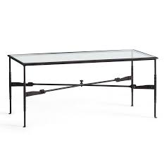 Delightfully tapered legs and a bold floral design make this. Estelle Rectangular Black Metal Coffee Table