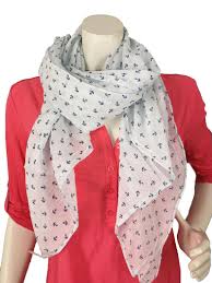 Siehe unten aufgezählt:.außer stilisiert 1x mozart und 1x. Italy Schal Tuch Loop Seide Baumwolle Maritim Anker Streifen Weiss Hellblau Blau