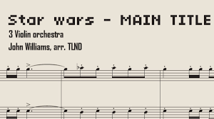 Star wars music is copyrighted, so even if someone is offering it for free, it is illegal. Star Wars Sheet Music Violin Trio Version Main Theme Youtube