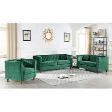 Green living rooms can embrace a variety of themes and styles and the color can be used in various degrees to alter the ambiance of the room. Green Red Living Room Sets You Ll Love In 2021 Wayfair