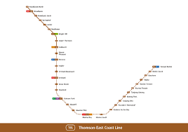 Thomson East Coast Line Map Lta | Thomson-East Coast Line