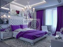 Whether it's windows, mac, ios or android, you will be able to download the images using download button. 3d Rendering Schlafzimmer Mit Lila Akzenten Fototapete Fototapeten Appartment Innenraume Bequem Myloview De