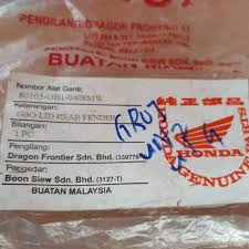 Shipments available for boss frontier sdn bhd, updated weekly since 2007. Honda Gboj Original Parts Motorbikes On Carousell
