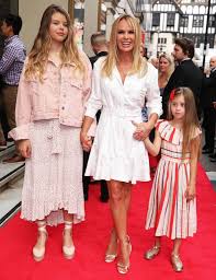 Amanda holden was born on february 16, 1971 in bishop's waltham, hampshire, england as amanda louise holden. Amanda Holden Makes A Rare Red Carpet Appearance With Her Daughters At Joseph Musical Celebrity News Showbiz Tv Express Co Uk