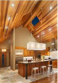Lighting Ideas For Sloped Ceilings Vaulted Ceiling Lighting Contemporary Kitchen House Design