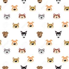 Wallpapers with a plain background can add lots of serenity and simplicity compared to the themed ones. A Seamless Pattern With Cute Dogs Vector Illustration Isolated On Plain Background Royalty Free Cliparts Vectors And Stock Illustration Image 98262019