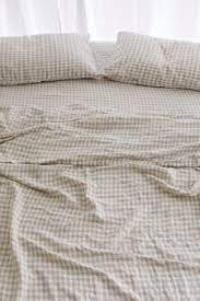 beige gingham french linen bedding gingham sheets dream bedroom inspiration pure linen bedding