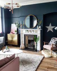 352 Likes 53 Comments My Edwardian House Renovation My London Home On Instagram Look At All Dark Living Rooms Living Room Inspiration Blue Living Room