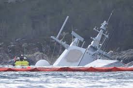 The collision with the knm helge ingstad left a big enough hole in the starboard side of the frigate for the warship the armed forces appear reluctant to speak about the crew of the knm helge ingstad. Helge Ingstad Wrecked Norwegian Frigate Is Doomed