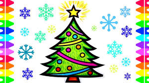 Print and color them with your kids or students. Christmas Holiday Coloring Pages For Kids How To Draw And Color A Lovely Christmas Tree Easy Youtube