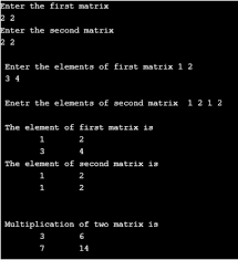 C Programming Matrix Multiplication C Program For Matrix Manipulation