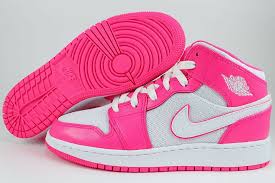 Nike Air Jordan 1 Mid White Pink And Black Trainers Ebay Sponsored Nike Air Jordan 1 Mid Hyper Pink White Hot Retro Hi High Women Girls Youth Sizes Pink Nike Shoes Nike Shoes Air Force Green Nike Shoes
