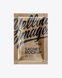 Metallic Sachet Mockup In Sachet Mockups On Yellow Images Object Mockups In 2020 Free Psd Mockups Templates Mockup Free Psd Free Packaging Mockup