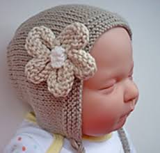 Eyelet Baby Bonnet KNITTING PATTERN (Eyelet Moss Baby Hat -- a loom knit  pattern Knitting pattern by)